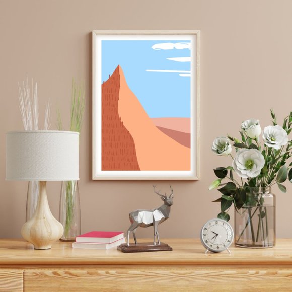 2/$35 Modern Minimalist Boho Lanscape Wall Art Print Home Decor [No Frame] - Picture 2 of 6